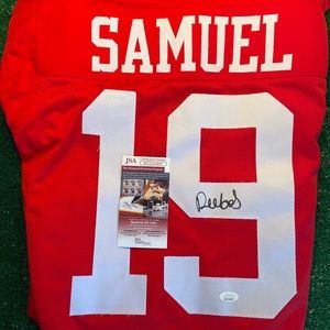 Autographed Debo Samuel Jersey JSA certified